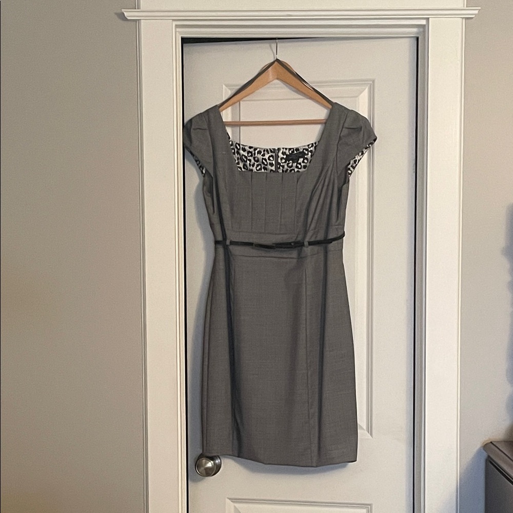 Tahari ASL Gray Mini Dress